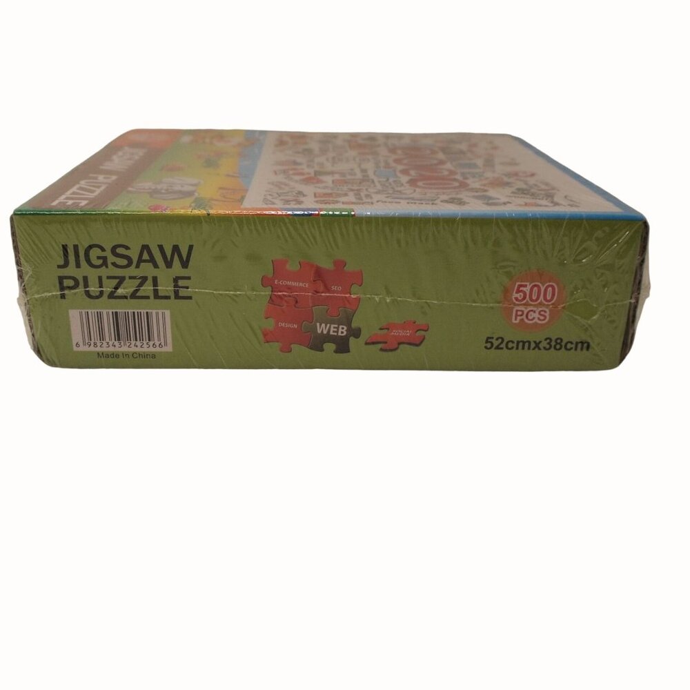 Year 2020 Jigsaw Puzzle 500 Pieces New Sealed 52x38cm Collage Art Gift - Picture 4 of 5